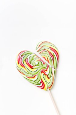 Beyaz arkaplanda lolipop