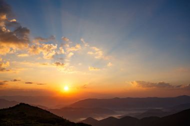 güzel gün batımı manzarası