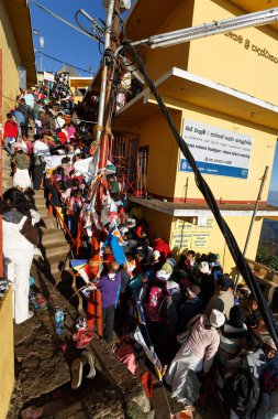 Hacılar kutsal dağ tırmanma iz