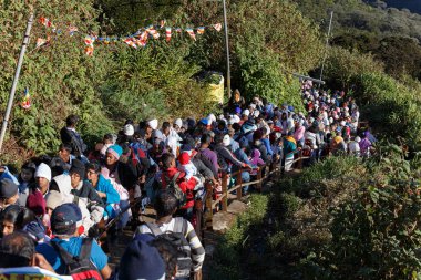Hacılar kutsal dağ tırmanma iz