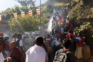 Hacılar kutsal dağ tırmanma iz