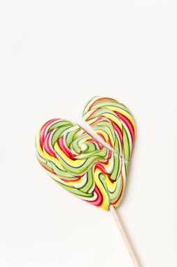 Beyaz arkaplanda lolipop