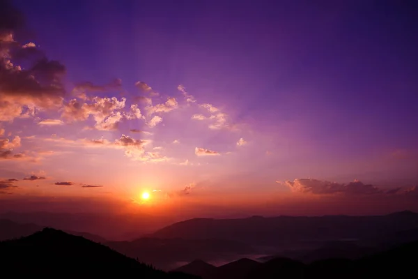 美丽的日落景观 — 图库照片