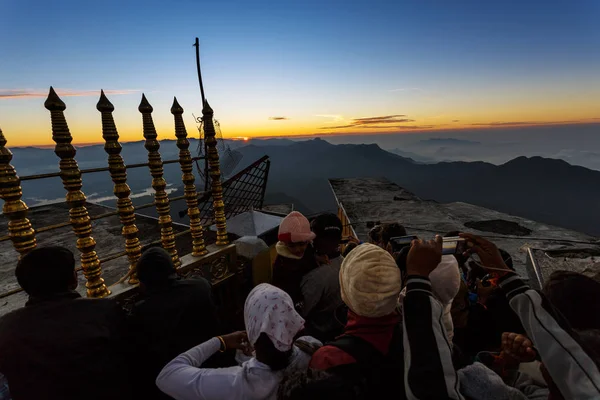 Sunrise greeted pilgrims — Stock Photo, Image