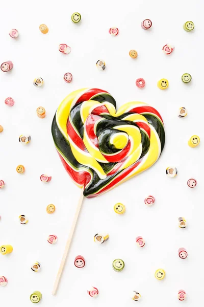 Candy pattern with lollipops — Stock Photo, Image