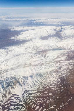 Karlı dağda Üstten Görünüm