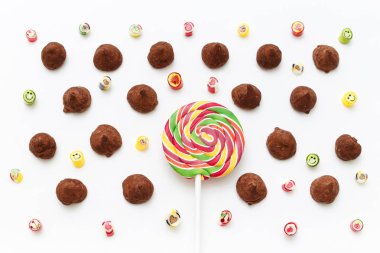 Çikolatalı pralin şekerler