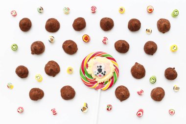 Çikolatalı pralin şekerler