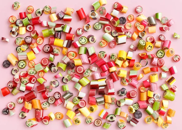 Wzór z kolor słodycze — Zdjęcie stockowe