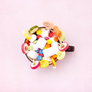 renkli lolipop Kupası