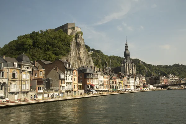 Panoráma a belga város Dinant. — Stock Fotó