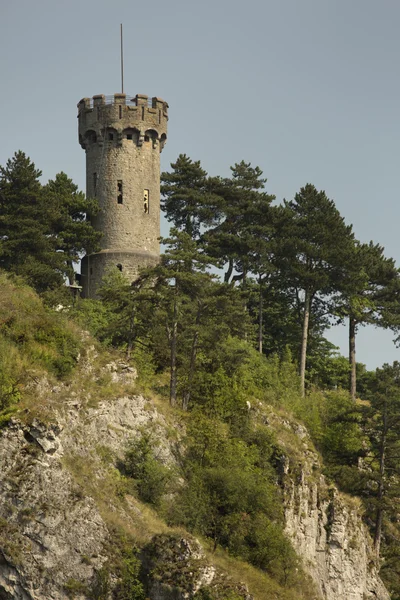 Blick auf den Turm der belgischen Stadt Dinant. — Stockfoto