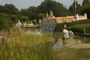 Minyatür parkta Mini Europe Avusturya'da Manastır Melk.