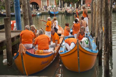  Venedik Tarihi Regatta (Regata Storica).