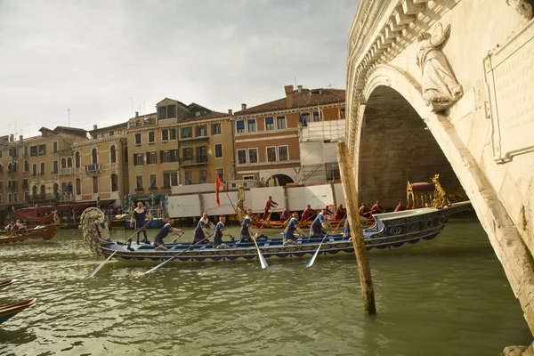 Venecia Regata Histórica (Regata Storica ). — Foto de Stock