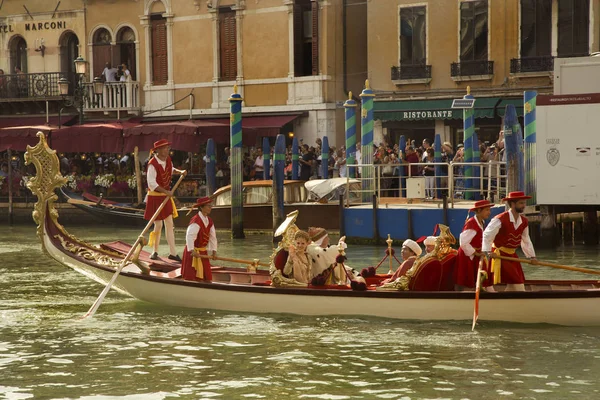 Venecia Regata Histórica (Regata Storica ). — Foto de Stock