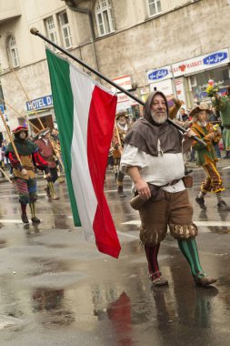  Oktoberfest Münih'te. Şehir Merkezi aracılığıyla Mart.