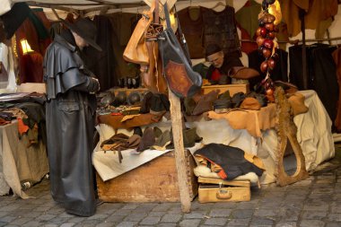  Noel pazarı Esslingen, Almanya.