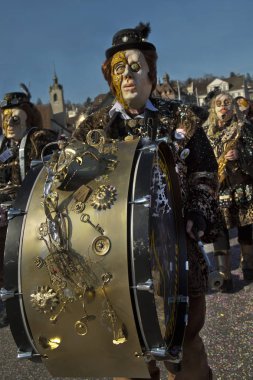 Geleneksel karnaval geçit karnaval maskesi .