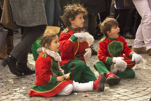Geleneksel karnaval Stuttgart, Almanya.
