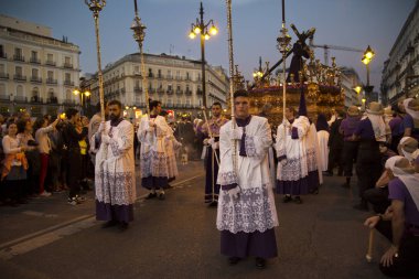 Kutsal hafta alayı Madrid.