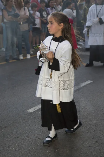 Malaga Andalusië Spanje April 2017 Processie Van Heilige Week Malaga — Stockfoto