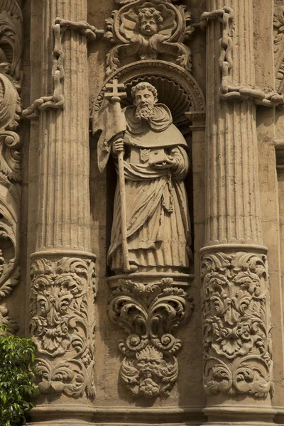 Murcia Španělsko Dubna 2017 Detail Ozdoby Fasádě Katedrála Kostel Panny — Stock fotografie