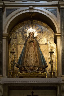 Murcia, İspanya, 19 Nisan 2017. İç katedral Kilisesi, Aziz Meryem Murcia.