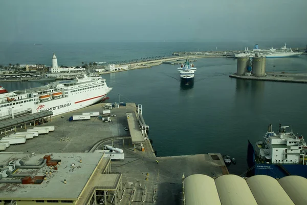Μάλαγα Ανδαλουσία Ισπανία Απριλίου 2017 Θέα Από Λιμάνι Της Μάλαγα — Φωτογραφία Αρχείου