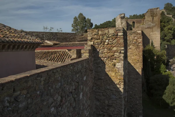 Málaga Andalusien Spanien April 2017 Fästningen Alcazaba Malaga Spanien — Stockfoto