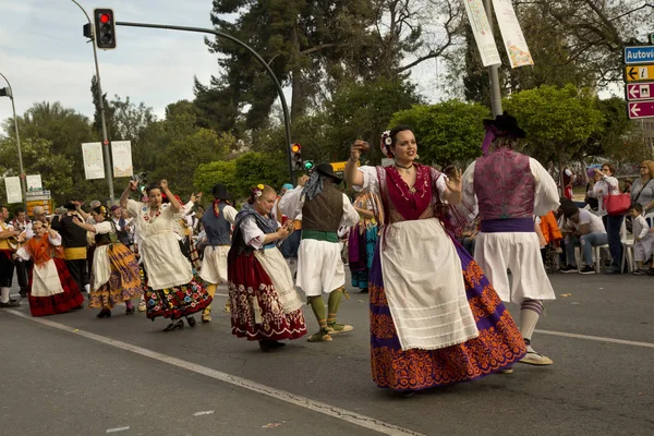 Murcia Spagna Aprile 2017 Festa Primavera Murcia Processione Costume Nazionale — Foto Stock