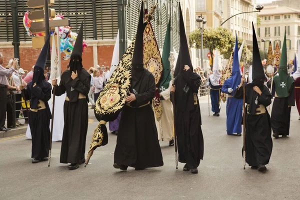Malaga Andalusia Spain April 2017 Holy Week Procession Malaga — Stock Photo, Image