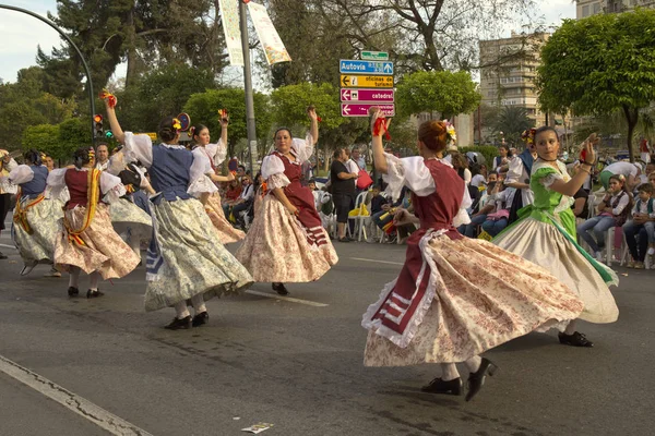 Murcia Spagna Aprile 2017 Festa Primavera Murcia Processione Costume Nazionale — Foto Stock