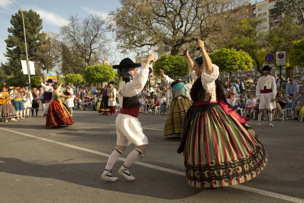 Murcia Spagna Aprile 2017 Festa Primavera Murcia Processione Costume Nazionale — Foto Stock