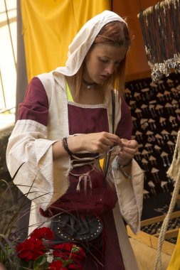Horb Am Neckar, Almanya. 17 Haziran 2017. Polemiğe girmek bir ortaçağ piyasaya.
