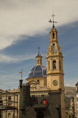 Alcoy, Alicante, İspanya. 22 Nisan 2017. Kilise Santa Maria in Alcoy .