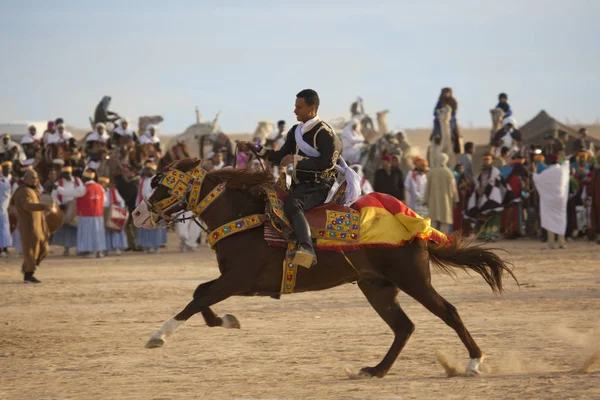 Douz Tunisien December 2018 Västsaharas Festival Douz Tunisien — Stockfoto