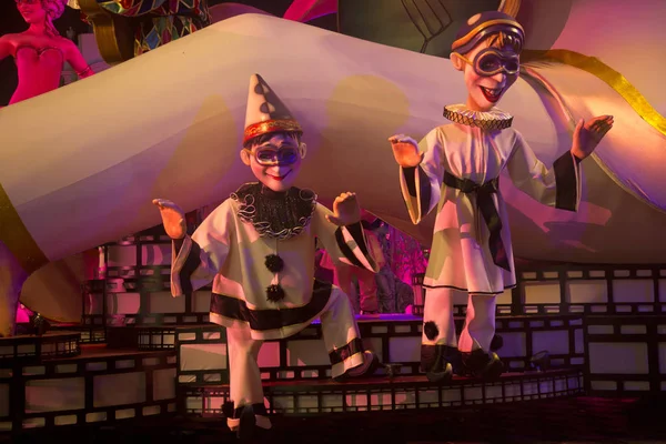Nice Frankreich Februar 2019 Der Traditionelle Karnevalsumzug Der Masken Nizza — Stockfoto