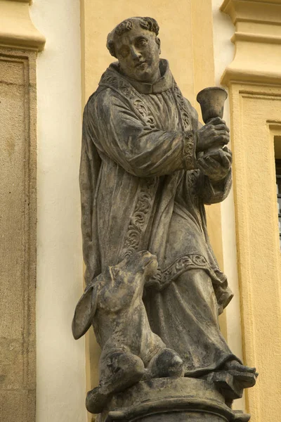 Praag Tsjechië December 2018 Standbeeld Bij Ingang Van Loreta Praag — Stockfoto