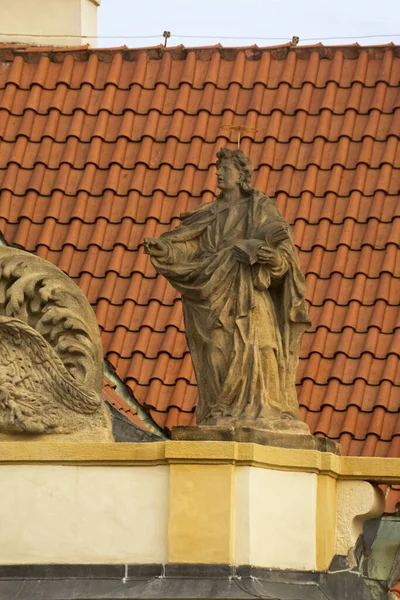 Prague République Tchèque Décembre 2018 Statue Décorant Loreta Prague République — Photo