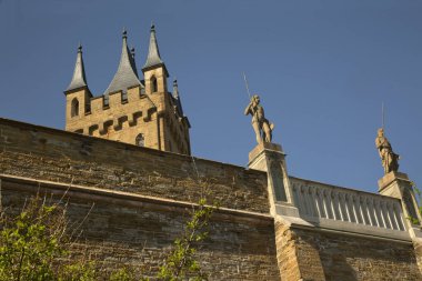 Sigmaringen, Almanya, 20 Nisan 2019. Almanya 'daki Hohenzollern Kalesi.