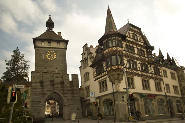 Konstanz Alemania Mayo 2019 Antigua Puerta Schnetztor Lago Bodensee Konstanz —  Fotos de Stock