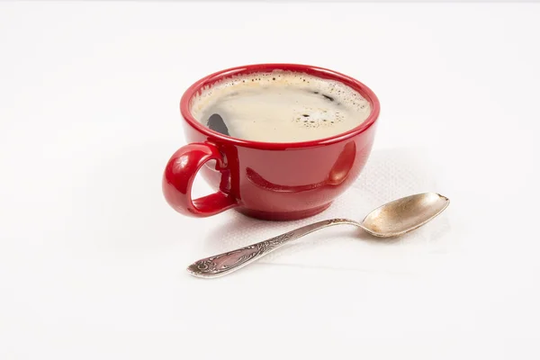 Coffee in a cup on a light background — Stock Photo, Image