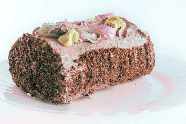 Ciasto biszkoptowe z kremem — Zdjęcie stockowe