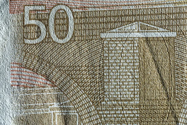 Textuur papier, papieren geld fragment. — Stockfoto