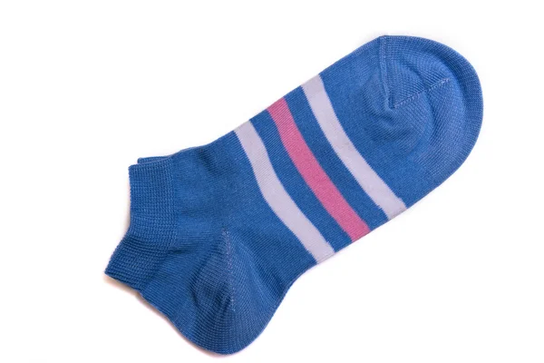 Schöne Socken auf weißem Hintergrund — Stockfoto