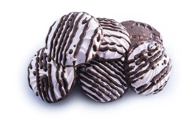 Delicioso Zephyr em chocolate — Fotografia de Stock