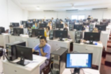 Personel eğitimi Konferans Salonu'nda arka plan bulanıklık