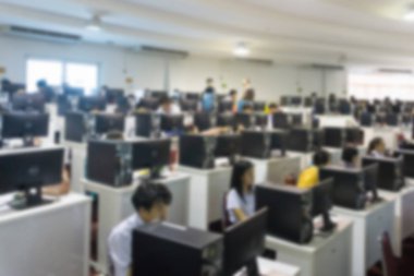 Personel eğitimi Konferans Salonu'nda arka plan bulanıklık