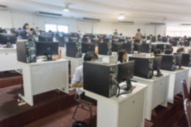 Personel eğitimi Konferans Salonu'nda arka plan bulanıklık